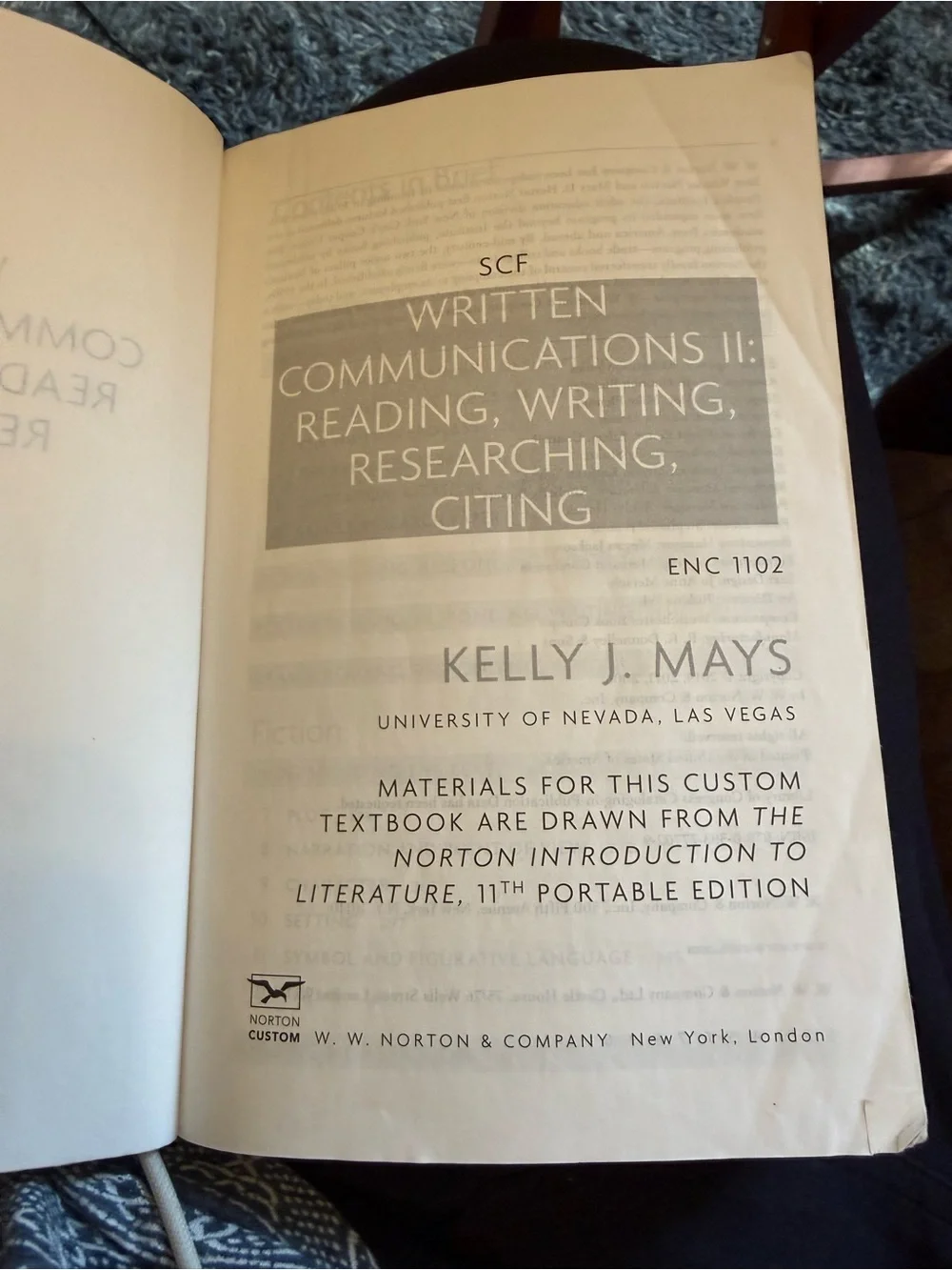 State College of Florida Written Communications II Textbook Paperback